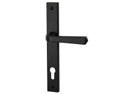 Lift & Turn — Jet Black: Deep matt black lift-and-turn for sliders and bifold traffic leaves.